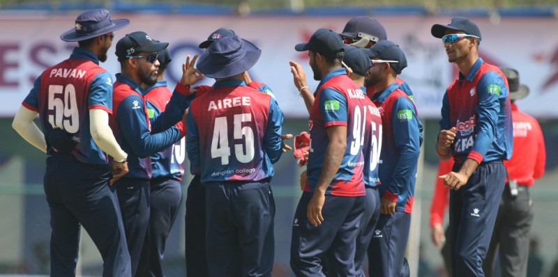 नेपाली क्रिकेट टोली केन्या जाँदै 